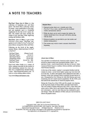 PlayTime Piano Jazz & Blues Level 1