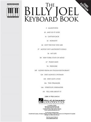 Billy Joel: The Billy Joel Keyboard Book: Keyboard