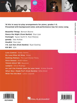 Really Easy Piano: Chart Hits of 2023-2024: Easy Piano