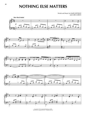 Metallica: Metallica for Piano Solo: Piano Solo