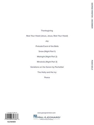 George Winston - December: Piano Solo