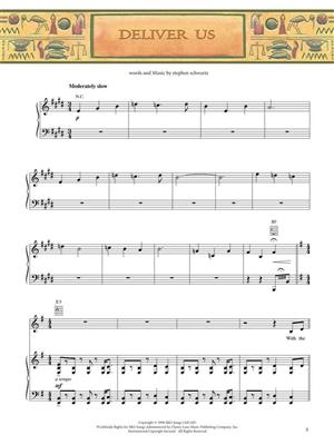 Stephen Schwartz: The Prince of Egypt: Piano, Vocal And Guitar