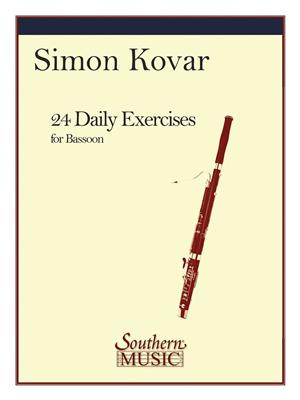 Simon Kovar: 24 Daily Exercises For Bassoon: Bassoon Solo