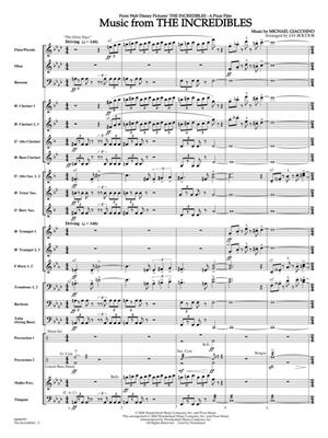 Michael Giacchino: Music from the Incredibles: (Arr. Jay Bocook): Concert Band