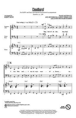 Cloudburst: (Arr. Kirby Shaw): Mixed Choir And Accomp.