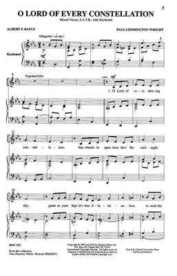 Paul Leddington Wright: O Lord Of Every Constellation: (Arr. Paul Leddington Wright): Mixed Choir And Piano/Organ