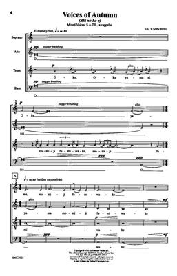 Jackson Hill: Voices Of Autumn: (Arr. Jackson Hill): Mixed Choir A Cappella