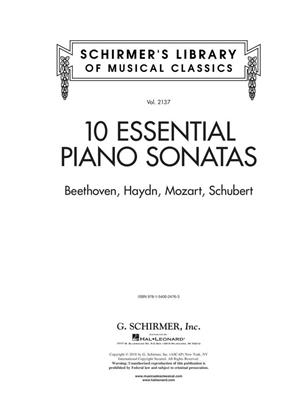 10 Essential Piano Sonatas: Piano Solo
