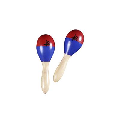 5' Red & Blue Mini Wooden Maracas