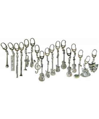 Pewter Keyring Acoustic Guitar