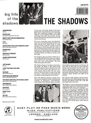 The Shadows: Big Hits Easy: Melody, Lyrics and Chords
