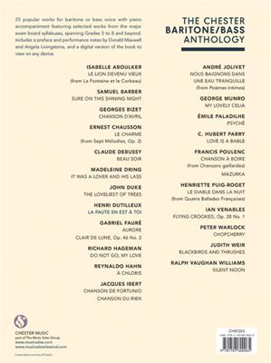 Angela Livingstone: The Chester Vocal Anthology: Baritone/Bass: Vocal And Piano