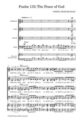 Cheryl Frances-Hoad: Psalm 133: Mixed Choir And Accomp.