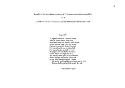 Hilda Paredes: A Swallowed Bait - A4 Study Score: Chamber Ensemble