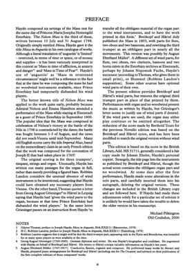 Franz Joseph Haydn: Nelson Mass - Missa In Angustiis: Mixed Choir And Accomp.