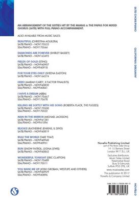 The Mamas & the Papas: California Dreamin': (Arr. Milt Rogers): Mixed Choir And Piano/Organ