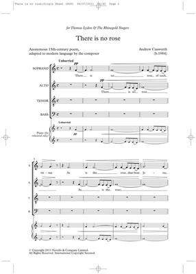 Andrew Cusworth: There Is No Rose (Novello New Choral Series): Mixed Choir And Accomp.