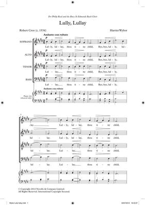 Harriet Wybor: Lully Lullay (Novello New Choral Series): Mixed Choir And Accomp.