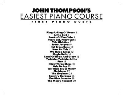 John Thompson's Piano Course: First Piano Duets
