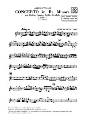 Antonio Vivaldi: Concerto d minor RV 541: Orchestra