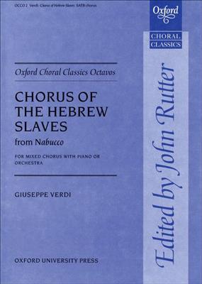 Giuseppe Verdi: Chorus Of The Hebrew Slaves From Nabucco: Mixed Choir And Accomp.