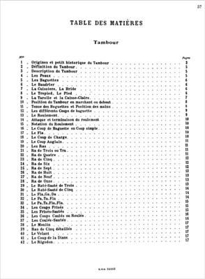 Methode De Tambour Et Caisse Claire D'Orchestre