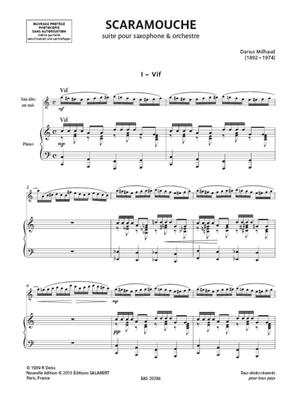 Darius Milhaud: Scaramouche: Alto Saxophone And Accomp.
