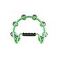 8' Green Cut-Away Plastic Tambourine
